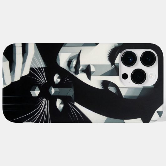 Graffiti Cat Lady Case-Mate iPhone Case (Achterkant (horizontaal))
