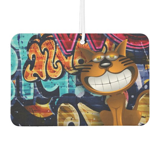 Graffiti Cat Luchtverfrisser (Voorkant)