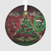 Graffiti Christmas Acrylic Ornament (achterkant)