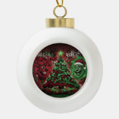 Graffiti Christmas Ceramic Ball Ornament (Voorkant)