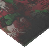 Graffiti Christmas Cotton Tablecloth 52x70 Tafelkleed (Gekanteld)