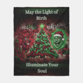 Graffiti Christmas Fleece Blanket 50x60 (Voorkant)