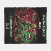 Graffiti Christmas Fleece Blanket 50x60 (Voorkant (Horizontaal))