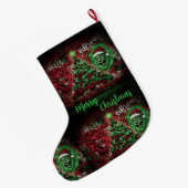 Graffiti Christmas Stocking 12x20 Grote Kerstsok (Achterkant (Hangend))
