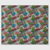 Graffiti Christmas Wrapping Paper Cadeaupapier (Vlak)