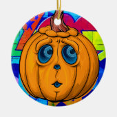 Graffiti Citrouille - Ornement d'Halloween 🎃 (Devant)