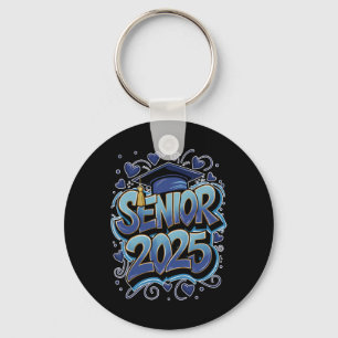 Graffiti CL van 2025 Senior 2025 Afstuderen Terug Sleutelhanger