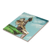 Graffiti cliff edge tegeltje (Zijkant)