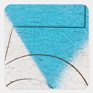 Graffiti close-ups vierkante sticker