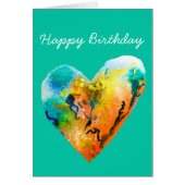 Graffiti coeur aquarelle art (Devant)