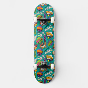 Graffiti comique avec éléments lumineux Skateboard