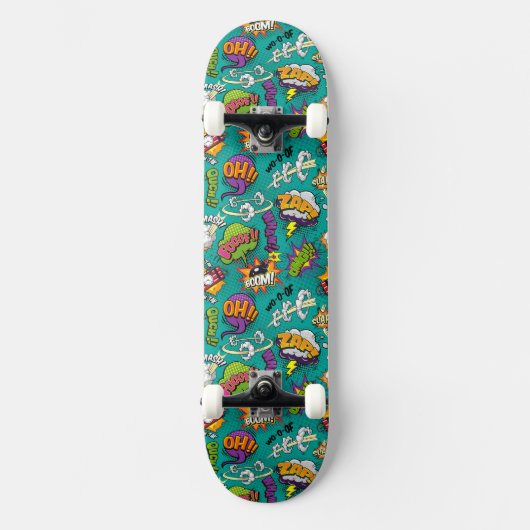 Graffiti comique avec éléments lumineux Skateboard (Recto)