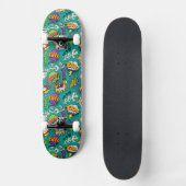 Graffiti comique avec éléments lumineux Skateboard (Recto)