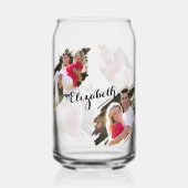 Graffiti cool Effet déchiré Photo Collage Monogram (Verso)