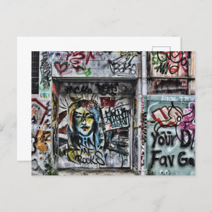 Graffiti Cool Modern Urban Street Art Briefkaart