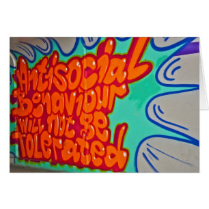 Graffiti dans une oriflamme métro