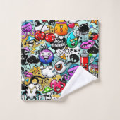 Graffiti d'art urbain (Gant de toilette)