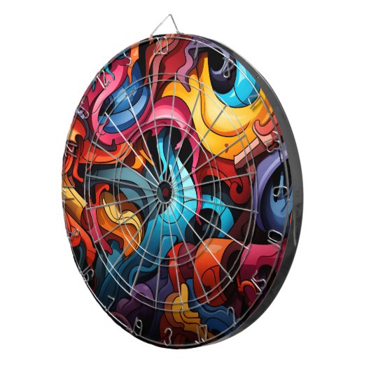 Graffiti-dartbord Dartbord (Voorkant Rechts)