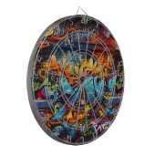 Graffiti-dartbord Dartbord (Voorkant Links)