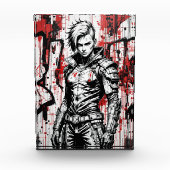 Graffiti de Cyberpunk Warrik - Bloc photo (Devant)