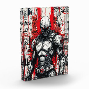 Graffiti de Cyberpunk Warrik - Bloc photo