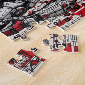 Graffiti de guerrier Cyberpunk - Puzzle (Côté)