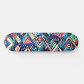 Graffiti de rue coloré grand skateboard (Horz)