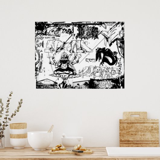 Graffiti Delight Poster (Keuken)