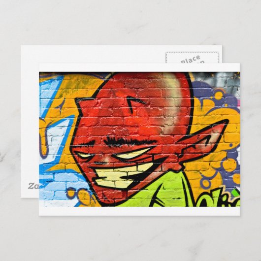 Graffiti Demon Briefkaart (Voorkant / Achterkant)