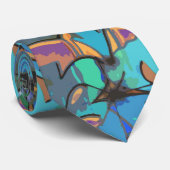 Graffiti Design Necktie Stropdas (Opgerold)
