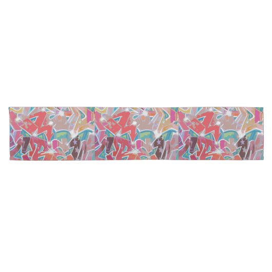 Graffiti Design Table Runner Korte Tafelloper (Horizontaal)