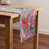Graffiti Design Table Runner Korte Tafelloper (Voorbeeld)