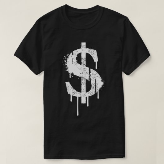 Graffiti Dollar Bill Dollar T-shirt (Design voorkant)