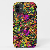 Graffiti douchegordijn Case-Mate iPhone case (Achterkant)