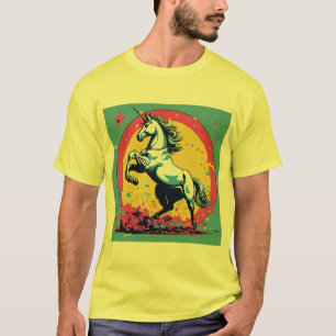 Graffiti Eenhoorn: Banksy-geïnspireerd ontwerp T-shirt
