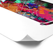 Graffiti en verfsplatter poster (Hoek)