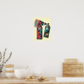 Graffiti en verfsplatter poster (Keuken)