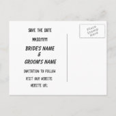 Graffiti en ville Enregistrer la date Carte postal (Dos)