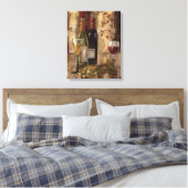 Graffiti en wijn canvas afdruk (Insitu (Slaapkamer))