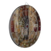 Graffiti en wijn dartbord (Voorkant Links)