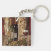 Graffiti en wijn sleutelhanger (Achterkant)