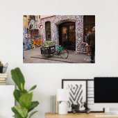 Graffiti et affiche de vélos (Bureau à domicile)