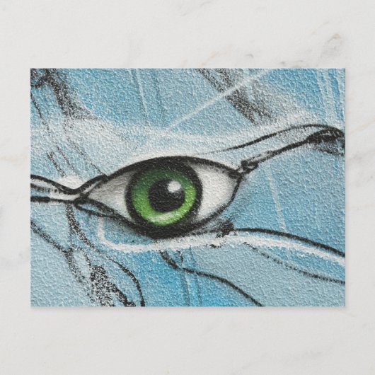 Graffiti Eye Briefkaart (Voorkant)