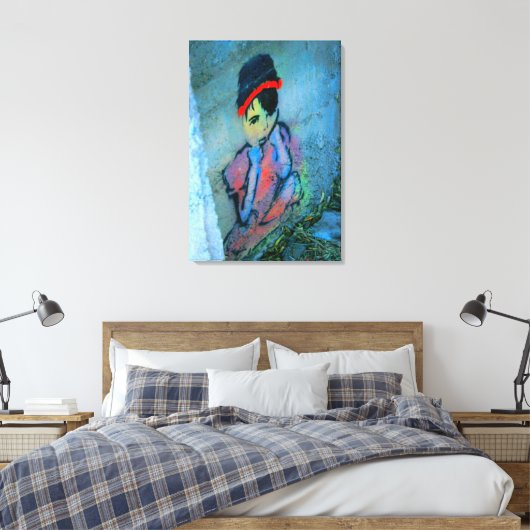 graffiti fille toile enveloppée (Insitu(Chambre))