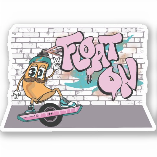 Graffiti Float Sticker (Voorkant)