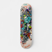 Graffiti Floral Deck pour Skateboard (Devant)