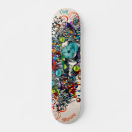 Graffiti Floral Deck voor skateboard