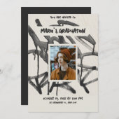  graffiti foto afstuderen kaart (Voorkant / Achterkant)