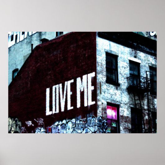 Graffiti-foto van New York City Street Poster (Voorkant)