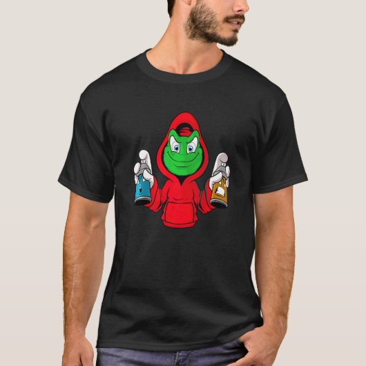 Graffiti Frog Sprayer T-shirt (Voorkant)